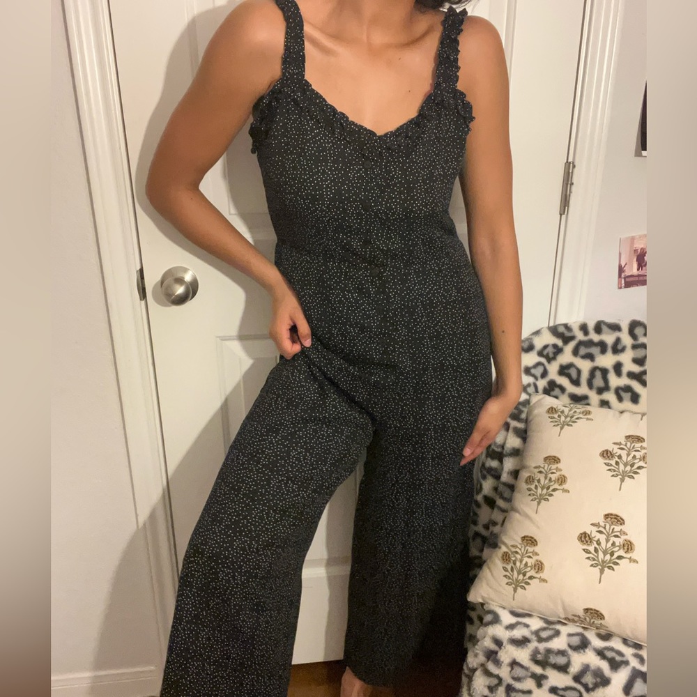 Cute black polka dot romper